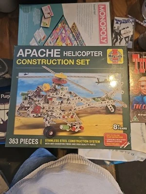 Haynes Apache Helicopter Construction Set 368 Pieces Stainless Steel NEW - Image 1 of 2