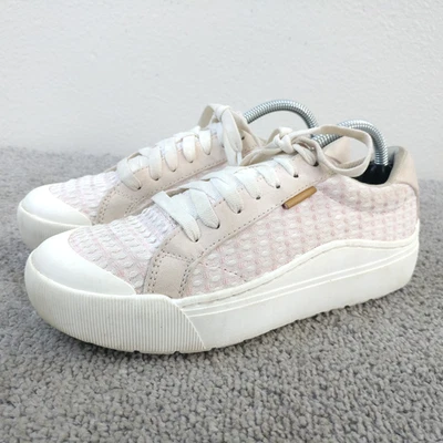 Dr Scholls Womens Time Off Sneakers Size 6 Shoes White Pink Platform Lace Up - Image 1 of 4