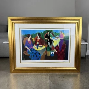 ITZCHAK TARKAY "Morning Social" signed color seriolithograph Print 37x29" - Picture 1 of 22