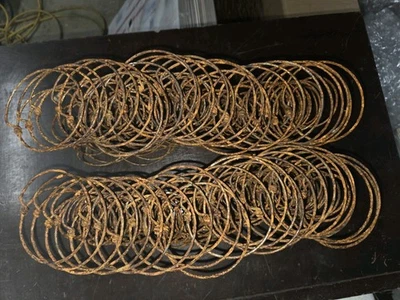 50 Rusty Vintage  hourglass Bed springs for crafts, make dos, nodders, primitive - Image 1 of 4