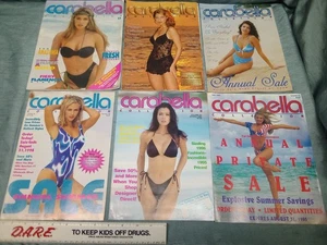 Lot of 6 Vintage Carabella Swimwear swim suit Bikini Fashion Models catalog - Imagen 1 de 12