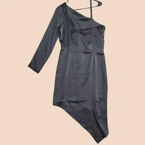 Making The Cut Kleid Damen Größe Large Schwarz One Shoulder Satin Party Chic NEU - Bild 1 von 11