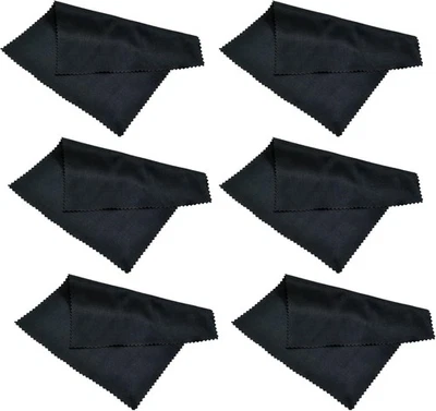 Paquete de 6 paños de limpieza de microfibra para pantallas lentes teléfono tableta computadora portátil Foto 1 de 4
