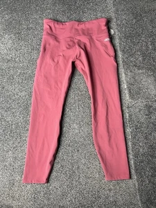 Lorna Jane Amy Leggings Womens Small Pink Mid Rise 7/8 Pocket Tight Ladies - Picture 1 of 16