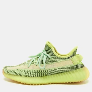 Yeezy x Adidas Neon Green Knit Fabric Boost 350 V2 Yeezreel (Non Reflective) - Picture 1 of 9