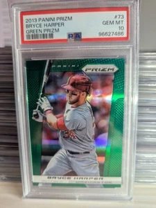 Bryce Harper 2013 Prizm Green Prizm #73 PSA 10 Future HOF Low Pop 1 of 3! - Picture 1 of 2