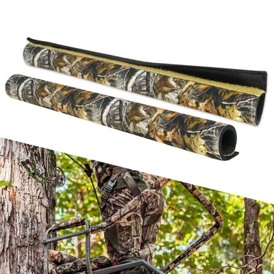 2 PCS Tree Stand Rail Pads Neoprene, Waterproof Treestand Rail Covers, Camo T... - Image 1 of 4