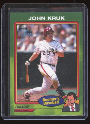 🔥 2024 Topps x Chris Berman: Boomer's Baseball - JOHN KRUK - #30  Green #/75 🔥 - Image 1 of 2