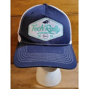 DE COLECCIÓN 1984 DELL TECH RALLY - MALLA AZUL-BLANCO - SOMBRERO CAMIONERO - Imagen 1 de 4