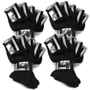 20 PAAR BAUMWOLLE GESUNDHEITS SOCKEN OHNE GUMMI VENENFREUNDLICH unisex schwarz - Picture 1 of 2