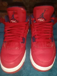 Nike Air Jordan 4 Retro 'FIBA' Men's Sneakers Red - CI1184 617 Size 8.5 - Picture 1 of 9