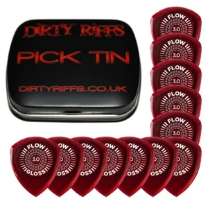 12 x Dunlop Flow Gloss 3,00 mm selecciones púas en una lata de selección - Imagen 1 de 1