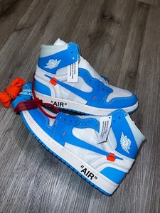 Size 6.5 - Jordan 1 Retro OG x Off-White High UNC Brand New - Picture 1 of 7