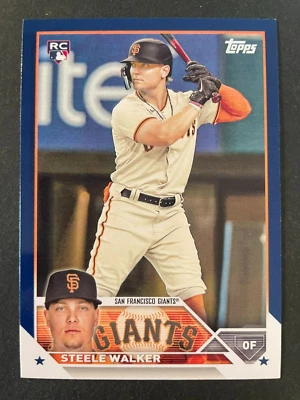 Steele WALKER RC 2023 Topps Series 1 Royal Blue Border Parallel #264 - Image 1 of 2