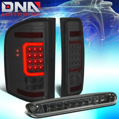 APTO 07-14 CHEVY SILVERADO ROJO BARRA C COLA + LED TERCER FRENO/LÁMPARA DE CARGA TINTADA Foto 1 de 4