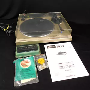 Vintage Pioneer PL-7 Direct Drive Stereo Plattenspieler Vollautomatik Zubehör Handbuch - Bild 1 von 15