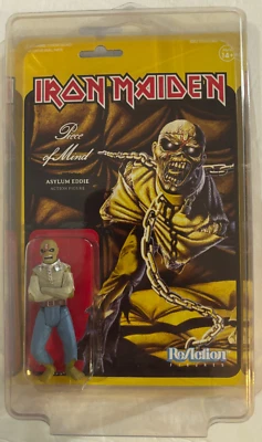 IRON MAIDEN Piece Of Mind Asylum Eddie ReAction boneco em protetor de estojo estrela - Imagem 1 de 4