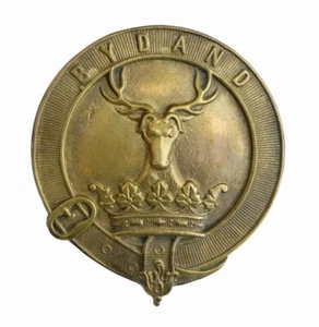 Gorra insignia Gordon Highlanders 6th Volunteers latón metal - Imagen 1 de 1