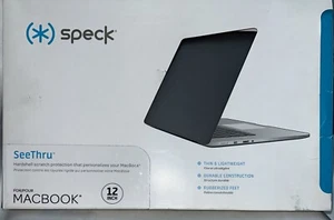 Speck SeeThru Case for MacBook 12 Inch -Textured Onyx Black #71406-1041 - Picture 1 of 4
