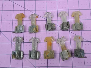 10 Vintage FSM Glass Insulator for Neon Sign with metal bracket - Picture 1 of 3