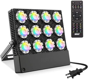 SANSI LED Flood Light 70W RGB Outdoor Waterproof Festival Lighting With Remote - Picture 1 of 11