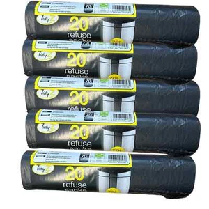Tidyz 20 extra dicke Müllsäcke 70L Rolle 60er, 100er, 120 Stück - Bild 1 von 5
