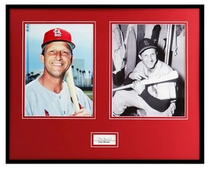 Stan Musial Signed Framed 16x20 Photo Set PSA/DNA Cardinals - Picture 1 of 2