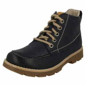 Garçons Clarks Décontracté Lacet Détaillé Bottes Comet Lune - Imagen 1 de 10