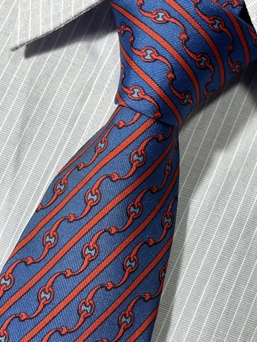 HERMÈS Cravatta uomo HERMES Francia vera seta cravatta abito classico lusso multicolore W595