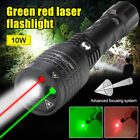 Rechargeable Hunting Combo Light RED Green Laser Sight LED Flashlight Hunting
