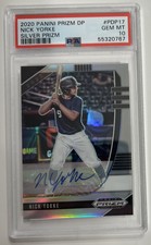 2020 Panini Prizm Draft Picks Nick Yorke Silver Prizm Autograph- PSA 10 - Pop 1