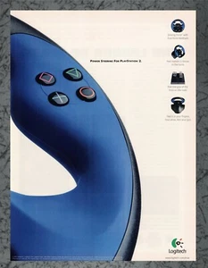 Dirección Asistida Ligitech Playstation 2 PS2 2001 Imprimir Anuncio Arte - Imagen 1 de 1