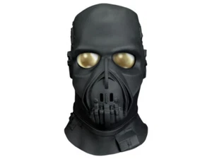 Don Post Death Cyborg Mask Vinyl Collectible Halloween Prop Sci-Fi Robot Black - Picture 1 of 3