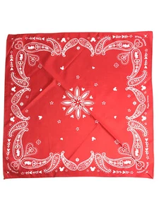 Neu Disney Minnie Mouse Bandana Gesichtsmaske rot Paisley-Druck 20,9”x 20,9” - Bild 1 von 10