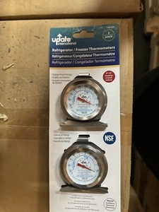 2 Pack Refrigerator Freezer Thermometer Large Dial Temperature Gauge for Cooking - Picture 1 of 2
