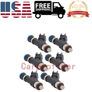 0280158020 Set of 6 Fuel Injectors Fits Jeep Liberty Dodge Dakota Mitsubishi 3.7 - Picture 1 of 9