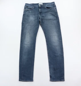 Calvin Klein Jeans Men's 33 x 34 Slim Fit Tapered Leg Blue Stretch Casual Denim - Picture 1 of 12