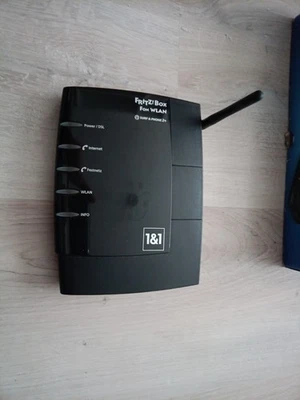 FRITZ!Box Fon WLAN 7170 schwarz mit Original Netzteil - Bild 1 von 2