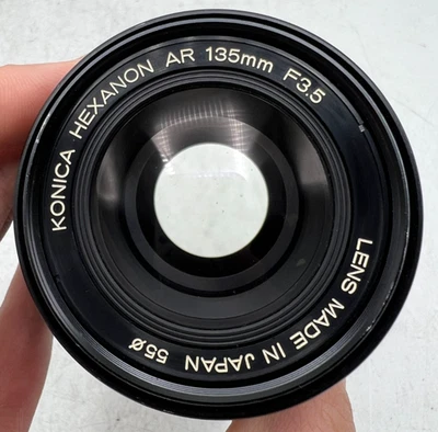 Lente de montaje Konica Hexanon AR 135 mm F3,5 Konica AR para cámaras SLR/sin espejo Foto 1 de 4