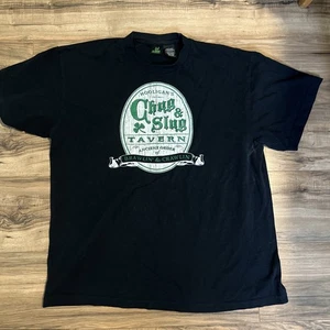T-shirt grafica Saint Paddy’s Lucky Tee Hooligans Chugn Slug Tavern nera taglia XL - Foto 1 di 3