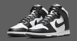 Nike Dunk High Retro "Panda" weiß schwarz DD1399-105 Herren Größe 10 neu mit Karton - Bild 1 von 5