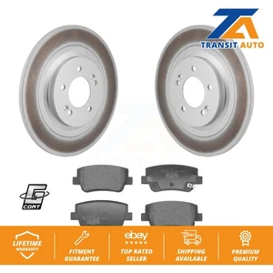 Rear Coated Disc Brake Rotors And Ceramic Pads Kit For Hyundai Sonata Kia K5 - Picture 1 of 11