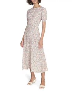 Faithfull the Brand Beline Floral Midi Dress US Size 4 Floral Classy Spring - Picture 1 of 8