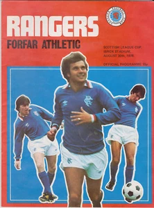 Programma / Programme Glasgow Rangers v Forfar Athletic 30-8-1978 League Cup 2nd - Bild 1 von 1