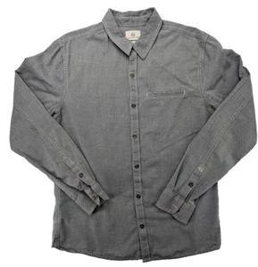 Adriano Goldschmied Flannel Shirt Mens Medium Slim Grey LS Soft Beach AG - Picture 1 of 17