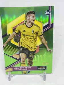 Sean Zawadzki 2023 Topps Finest MLS Green Rookie Card #/99 Columbus Crew #85 - Picture 1 of 9