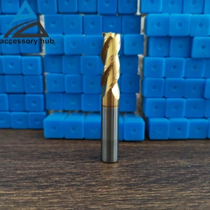 1x 3/8" 3 Flute Carbide End Mill 37° Helix For Aluminum - Square End - ZRN US - Picture 1 of 11