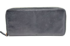 COS Ziparound Long Leather Wallet Coat Wallet Black