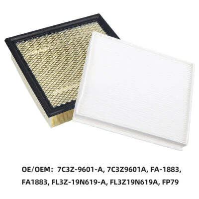 Juego combinado filtro de aire de motor y filtro de aire de cabina para Ford F-150 2015-2022 Foto 1 de 4