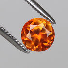 Natürlich Orange Saphir 3.05 Karat Padparadscha Rund Schliff Certified Juwelen